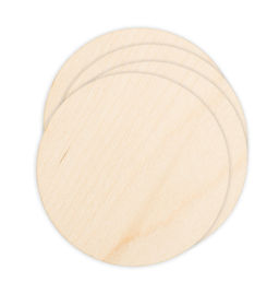 Заготовка для декорирования Mr. Carving БА-18 Подставка под горячее фанера d 9 см х 0.3 см 4 шт Круглые  фото 3