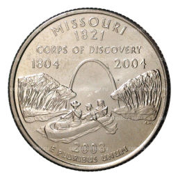 25 центов (1/4 доллара) 2003 года Р США Штаты и территории  Миссури