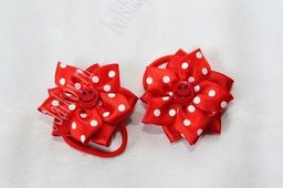 Лента атласная в горошек 4 см*25 ярд (SF-1365) фисташковый №184 - No name фото 2