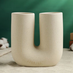 Ваза «Кьелл», 17×16 см, керамика, бежевая