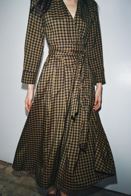 CHECK SHIRT DRESS ZW COLLECTION - Zara фото 2