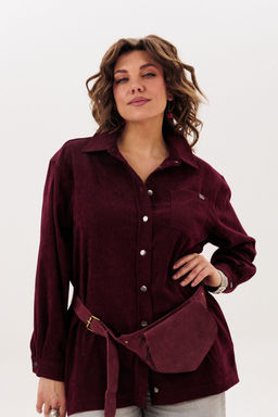 Рубашка ANELLI 1819 вишня фото 2