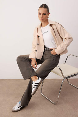 Kahverengi Yuksek Bel Wide Leg Jeans TWOAW26JE00257 - Trendyolmilla фото 2