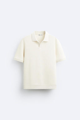 TEXTURED POLO SHIRT WITH RIBBED TRIMS - Zara фото 16