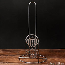 Держатель для бумажных полотенец металл Чайничек / BT-130 /уп 300/