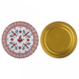 Крышка СКО1-82-18 Старинные обычаи, для бытового консервирования, с уплотнителем, пищевая жесть марки ЭЖК, ТУ BY 810001397.001-2017, s0,18мм, упаковка: 49шт золото/1шт литография, термоусадочная пленка, т.м. Maria (Беларусь) - Домашняя мода фото 2