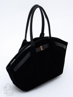 Сумка женская кожаная 2346YF black Polina&Eiterou  в Новосибирске