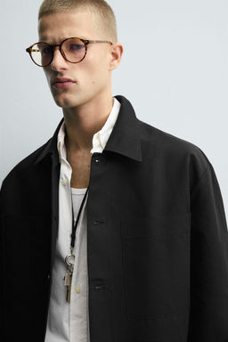 RELAXED FIT OVERSHIRT WITH POCKETS - Zara фото 6
