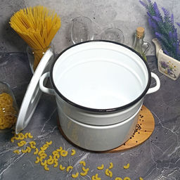 Кастрюля 9,0л 2с200/с без рис. белосн.
