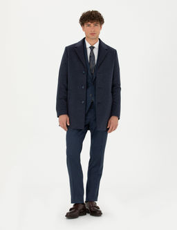 _ndigo Y_n Kar___ml_ Ekstra Slim Fit Ka_e Kaban