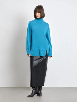 EMKA / Удлиненный свитер с шерстью