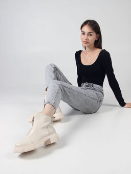 Ботинки 330.21074m.Бежевый/Шерсть