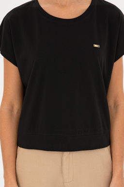 U. S. Polo Assn / Женская черная футболка - U.s. polo assn фото 6