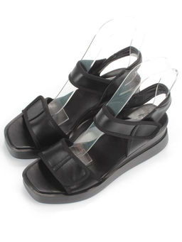 08-PEG248-2 BLACK Босоножки женские (натуральная кожа)