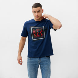 Футболка мужская MINAKU Key, размер 48, синяя