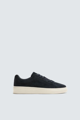 ZAPATILLA PIEL / Azul