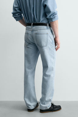 JEANS STRAIGHT FIT ALGOD?N - LYOCELL / Azul claro - Zara фото 7