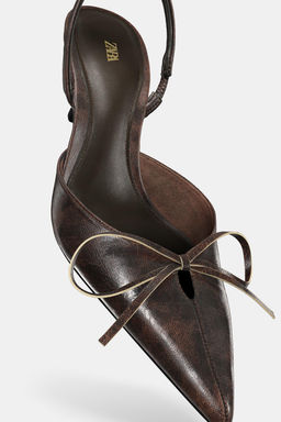 SLINGBACK SHOES WITH BOW - Zara фото 3