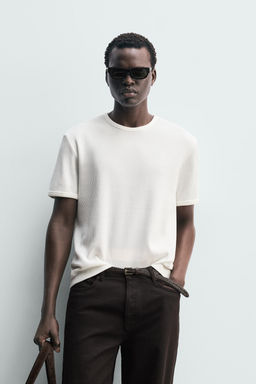 WAFFLE-KNIT T-SHIRT - Zara фото 2