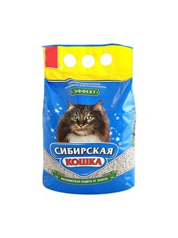 Наполнитель Сибир.Кошка 5л ЭФФЕКТ впитывающий, упаковка (4шт)