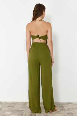 Haki Dokuma Bluz Pantolon Plaj Tak?m TBESS24AU00017 - Trendyolmilla фото 6