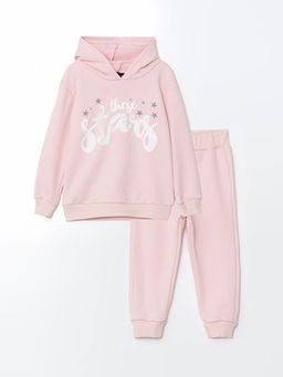 Kap??onlu Bask?l? K?z Bebek E?ofman Tak?m