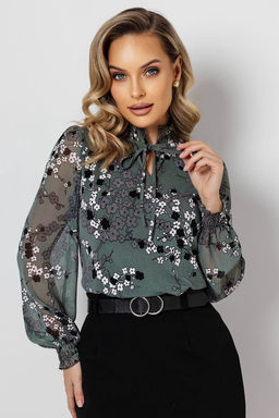 Блузка женская 7059/19/Оливковый