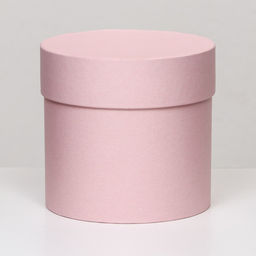 Шляпная коробка розовая, 10 х 10 см