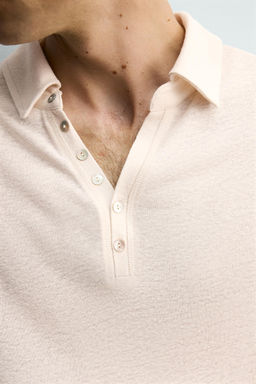 POLO RELAXED FIT VISCOSA - LINO / Rosa - Zara фото 5