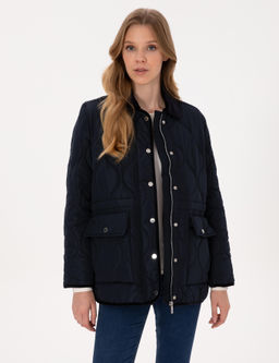 Lacivert Comfort Fit Mont