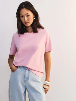 Базовая футболка из хлопка REGULAR0526-92 / Zarina