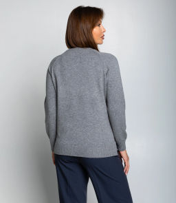 Джемпер #КТ8066, серый