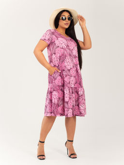 Платье женское кулирка "АГНИЯ" РОЗОВЫЙ