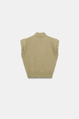 TOP PUNTO HOMBROS MARCADOS / Khaki claro - Zara фото 7