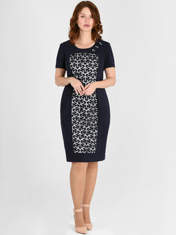 ЭЛЬЗА 1021.1.С1 Платье+ тренч+ брошь - Almond фото 2