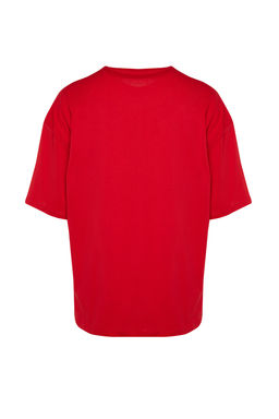 TRENDYOL MAN Siyah Oversize/Genis Kesim Basic %100 Pamuklu T-Shirt TMNSS22TS0318 - Trendyolmilla фото 7