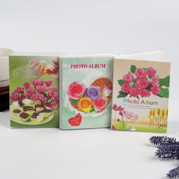 Цена за 12 шт. Фотоальбом на 36 фото 10×15 см «Букет цветов», 16×12 см, МИКС