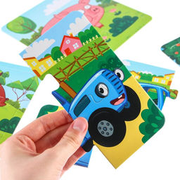 Набор пазлов 4 в 1 Синий трактор на ферме  фото 7