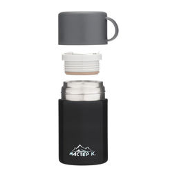 Термос для еды Мастер К, 550 мл, 1711 см, нержавеющая сталь, чёрный  фото 4