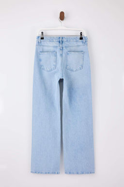 Mavi Dusuk Bel 100% Pamuk Wide Leg Genis Paca Jeans TWOSS26JE00131 - Trendyolmilla фото 2