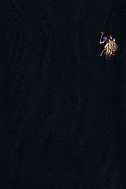 U. S. Polo Assn / Темно-синий трикотажный свитер с круглым вырезом для мальчика - U.s. polo assn фото 12