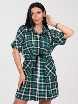 237 ХАЛАТ (Зеленая клетка)