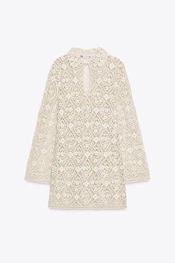 ZW COLLECTION CROCHET MINI DRESS - Zara фото 7