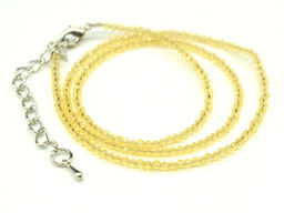 Чокер из шпинели шарик гр.2мм цв.цитрин, 39см