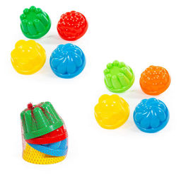 Набор формочек 4 шт. (0781) в сеточке, Полесье