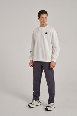 Брюки трикотажные утепленные Серый