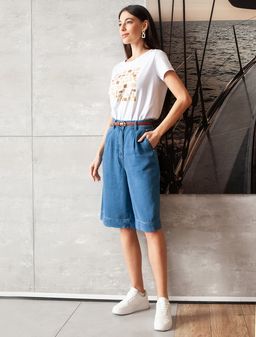 VILATTE / Джинсовые шорты из 100% лиоцелла