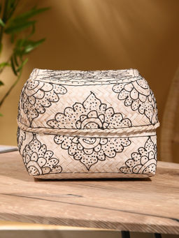 Корзинка плетёная «Бонтанг», 19×19×14 см, бамбук, светлая