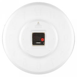 Часы настенные "Грезы" д35см, h5см, мягкий ход, циферблат "Вензель" белый/перламутровый; цифры арабские, черный; корпус пластик, черный/белый; в коробке (Китай)