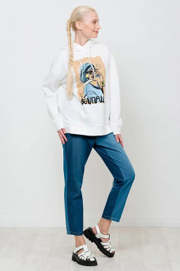 PELICAN, толстовка женская, Белый  фото 9